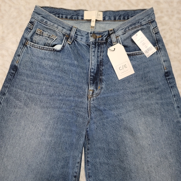 Current/Elliott Women's Wide Leg Crop Jeans Size 29 NWT Bromes Blue - Picture 4 of 16